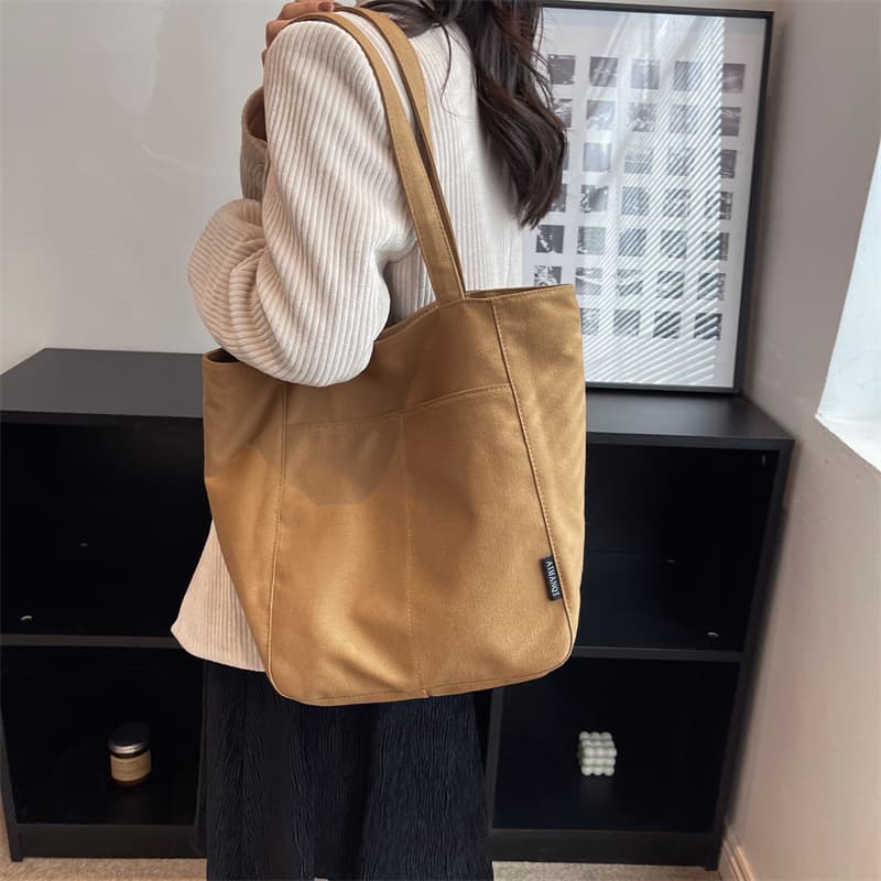 肩掛けキャンバストートバッグ シンプルファッション