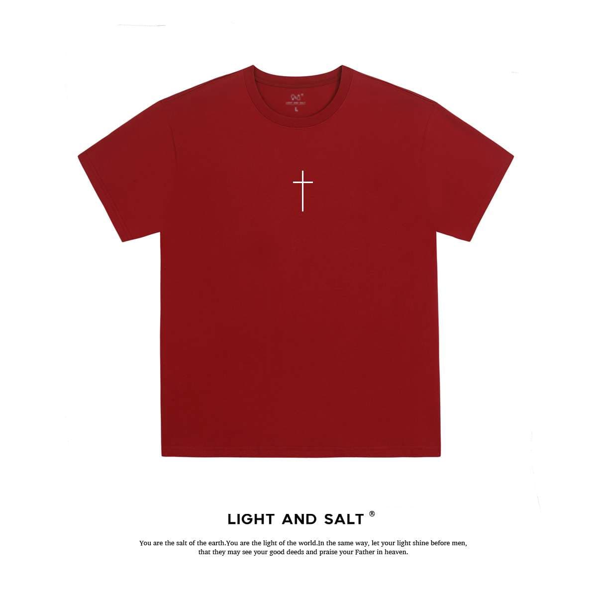 シンプル十字架デザインTシャツ シンプルファッション