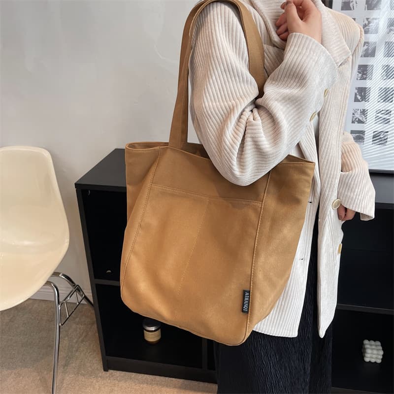 肩掛けキャンバストートバッグ シンプルファッション