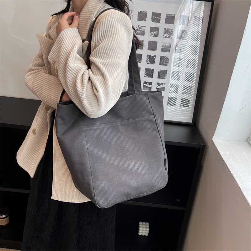 肩掛けキャンバストートバッグ シンプルファッション