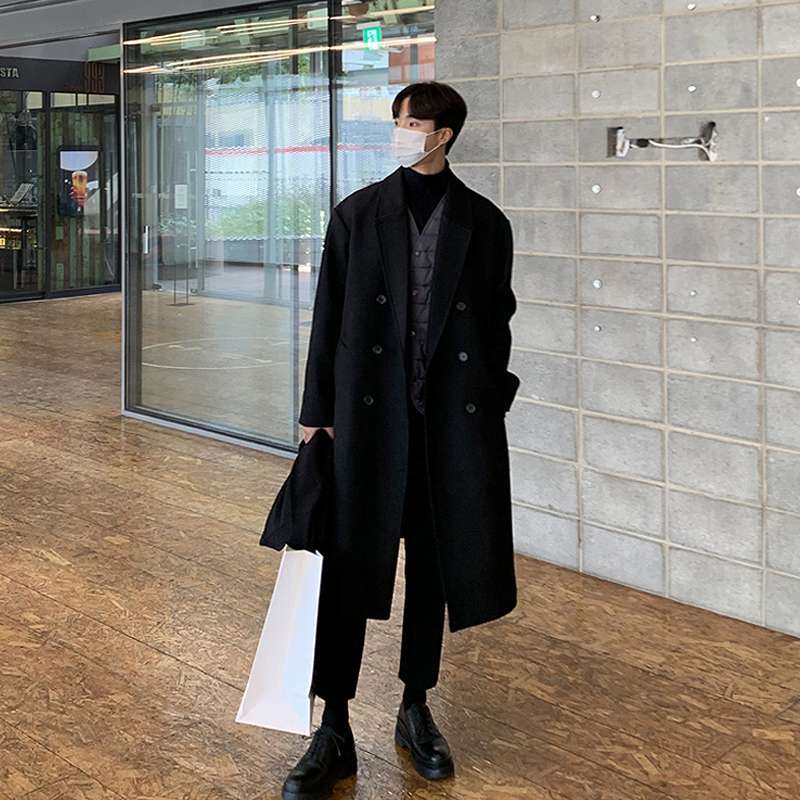 シンプル ロング オーバーコート シンプルファッション