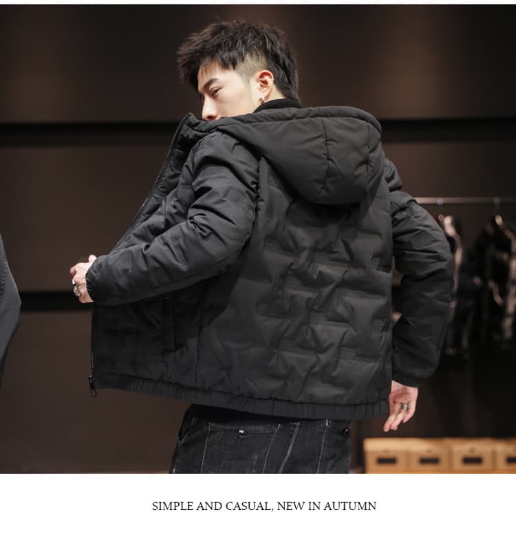 防寒性抜群 軽量中綿ジャケット シンプルファッション