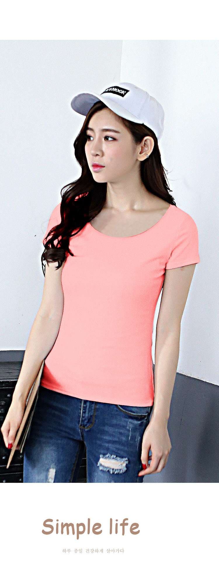 シンプルライフ ベーシックTシャツ シンプルファッション