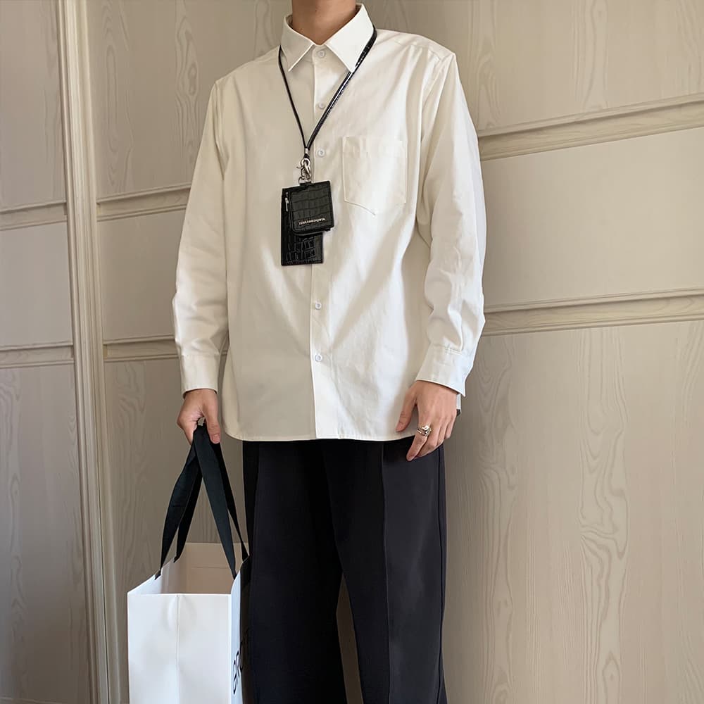 オーバーサイズ デザイン カジュアルシャツ シンプルファッション