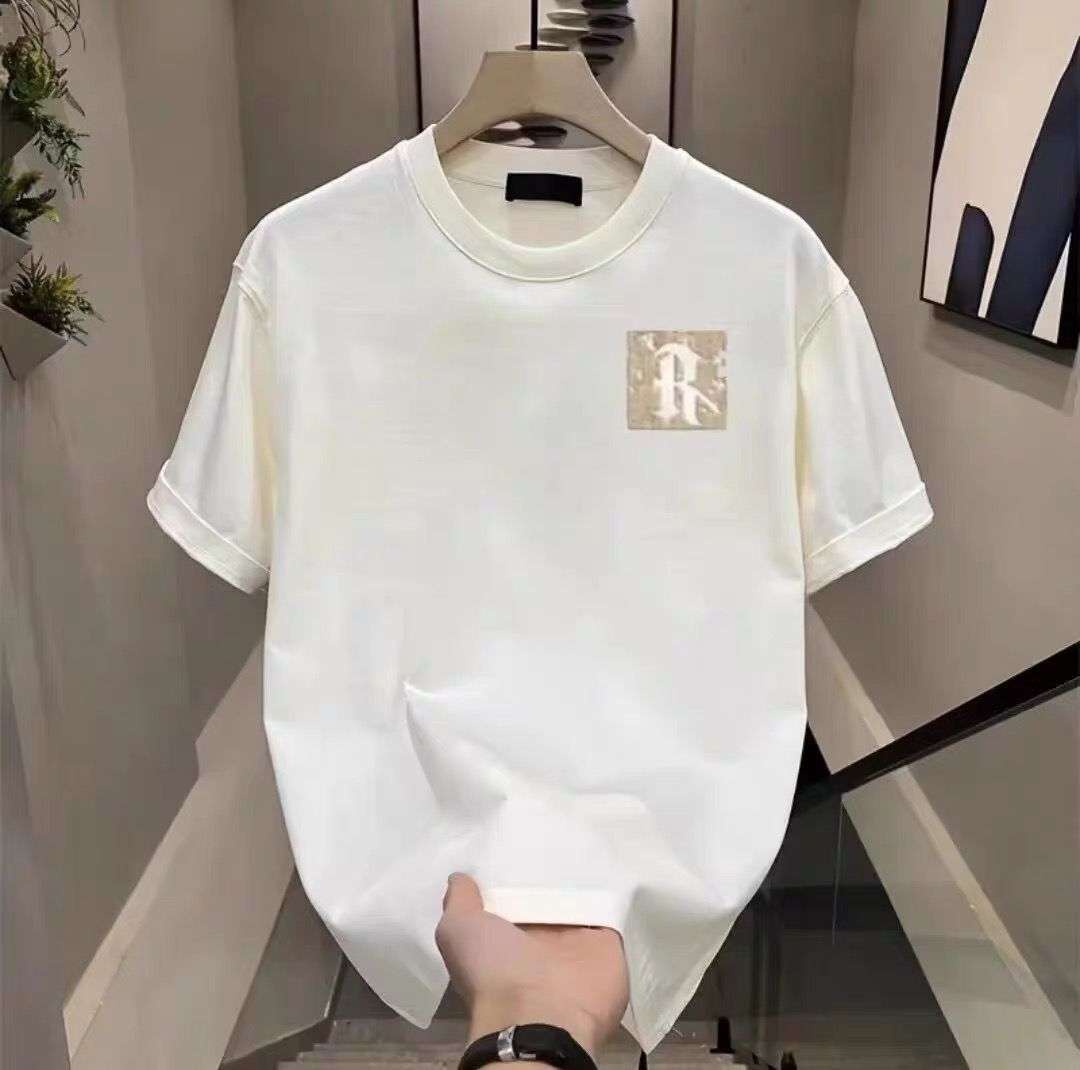 洗練シンプル胸ポケット付き半袖 シンプルファッション