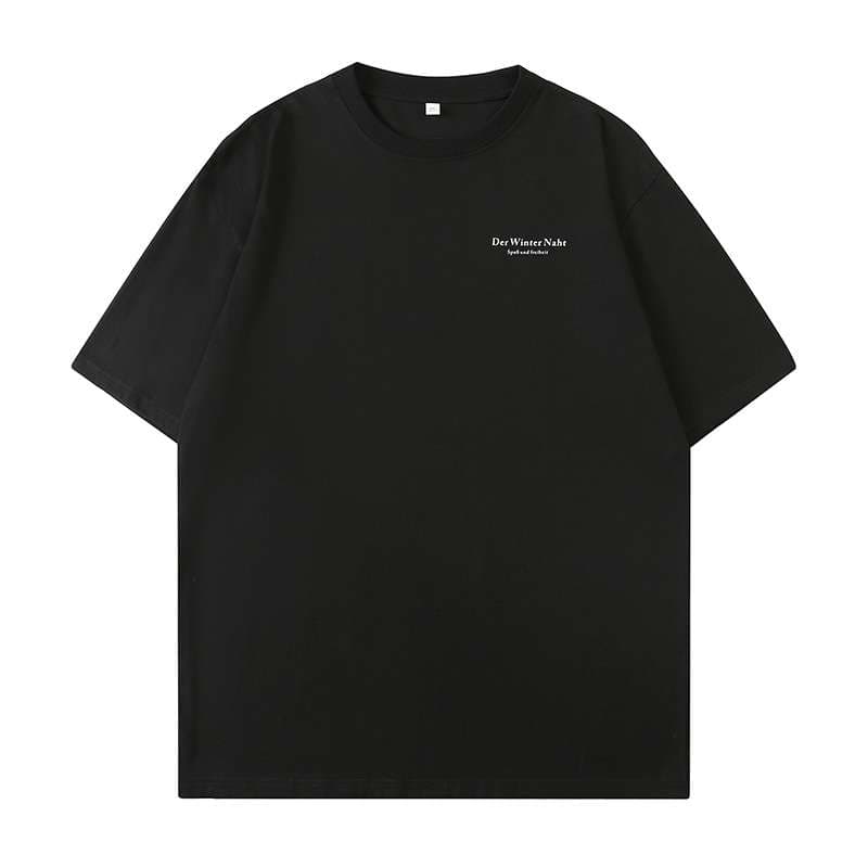 人間島 リラックスフィットTシャツ シンプルファッション