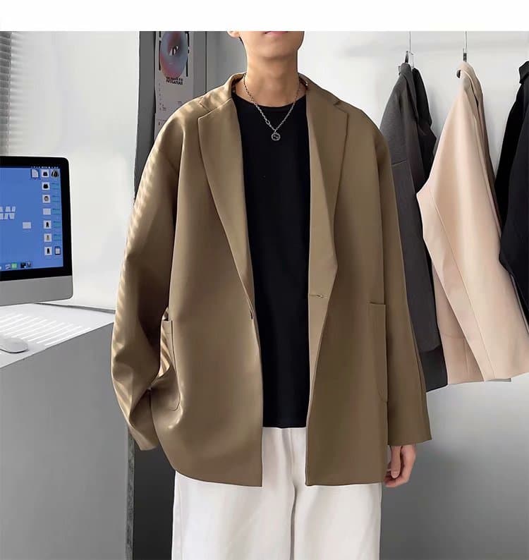 シルエット美人のオーバーサイズジャケット シンプルファッション