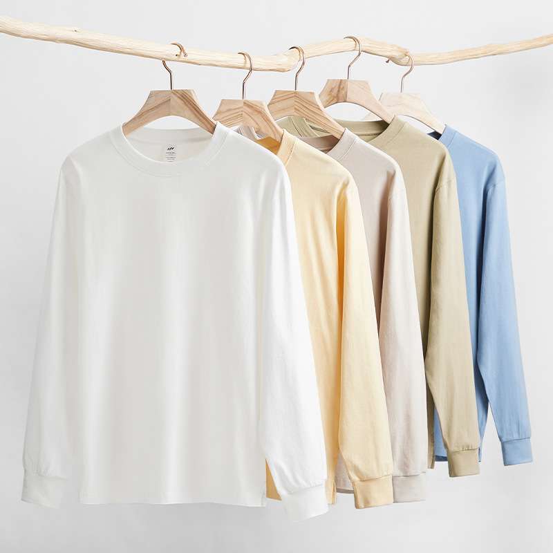 シンプルベーシック長袖Tシャツ シンプルファッション