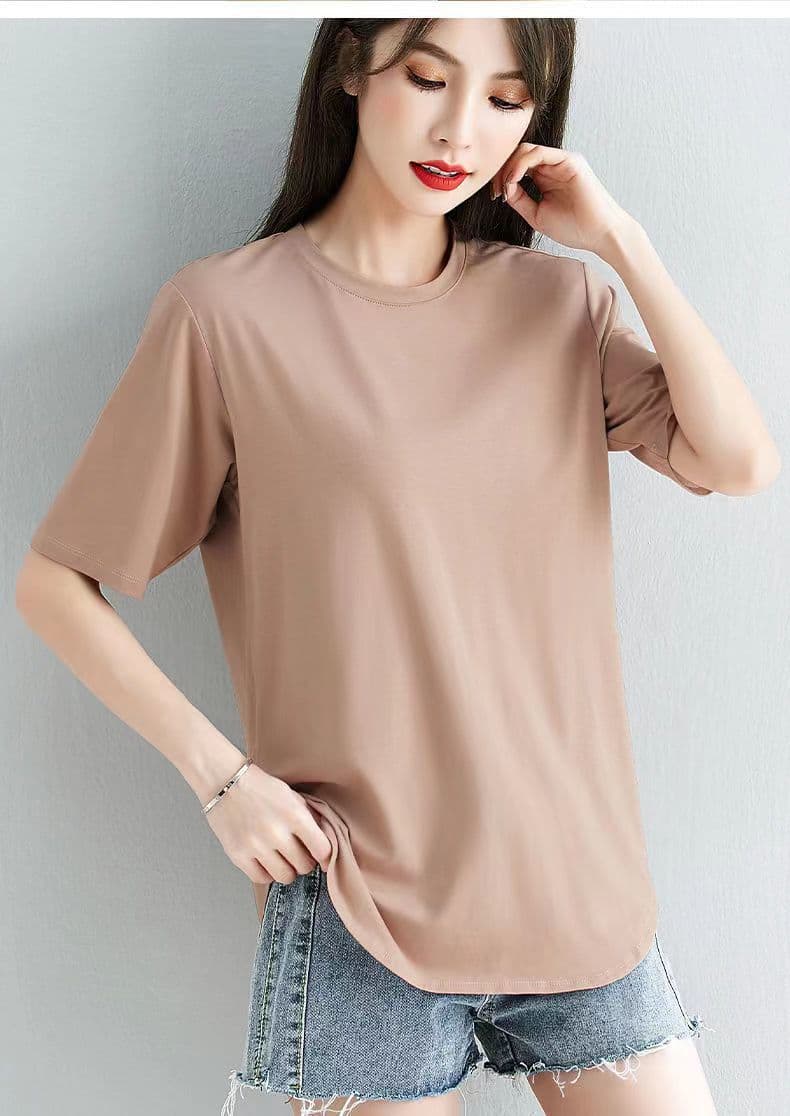 ゆるシルエット半袖シャツ シンプルファッション