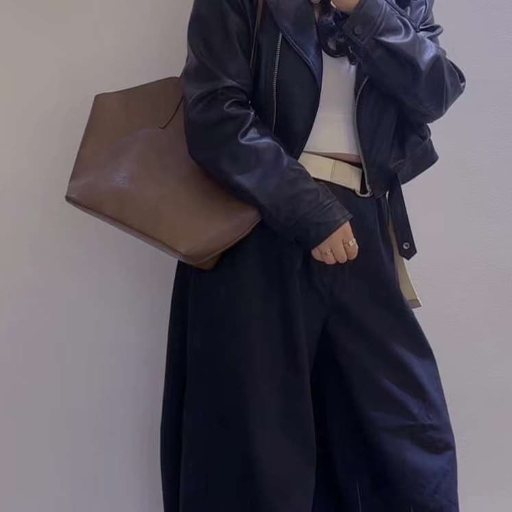 幾何学フォルム トートバッグ シンプルファッション