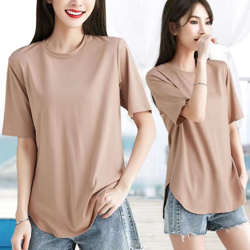 ゆるシルエット半袖シャツ シンプルファッション
