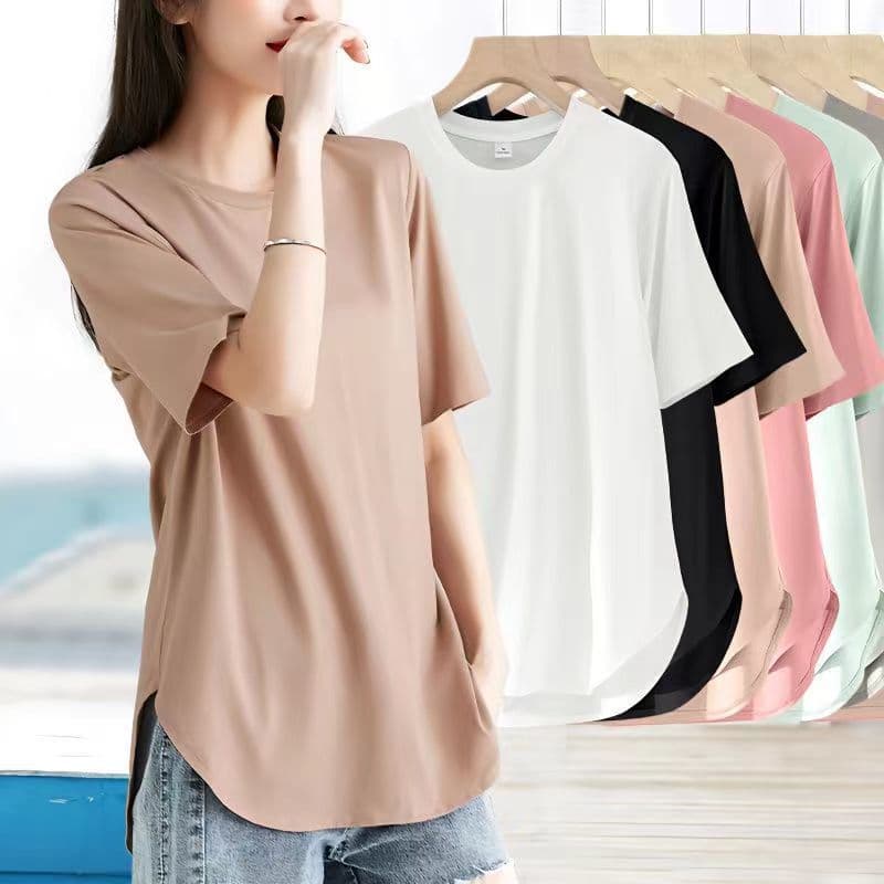 ゆるシルエット半袖シャツ シンプルファッション